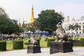 Maha Bandula Park in Yangon Royalty Free Stock Photo